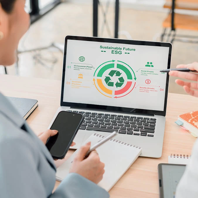 VSME-rapportering op een scherm