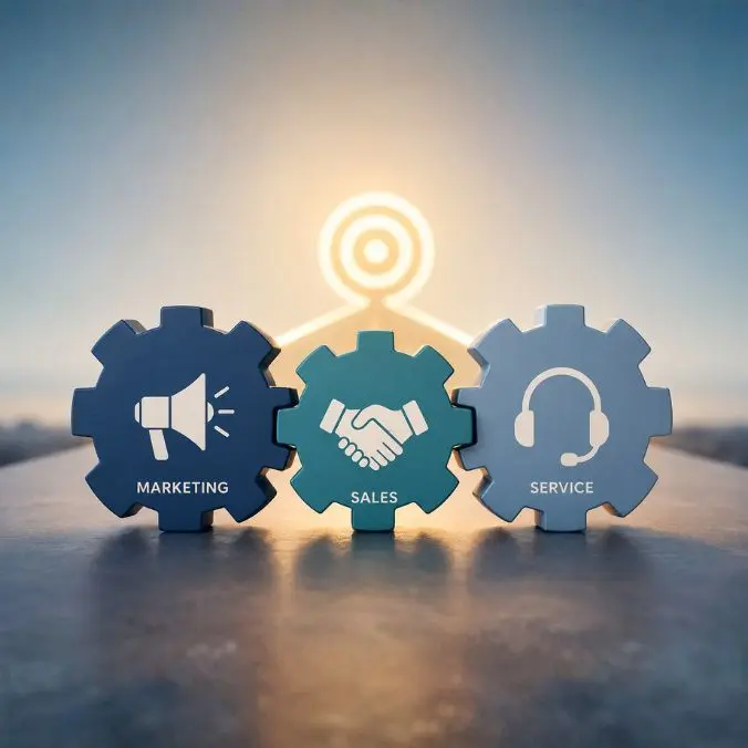 alignment van marketing, sales en service