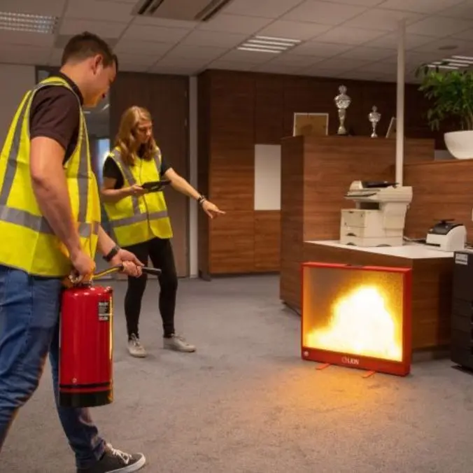 digitaal blussen van een brand