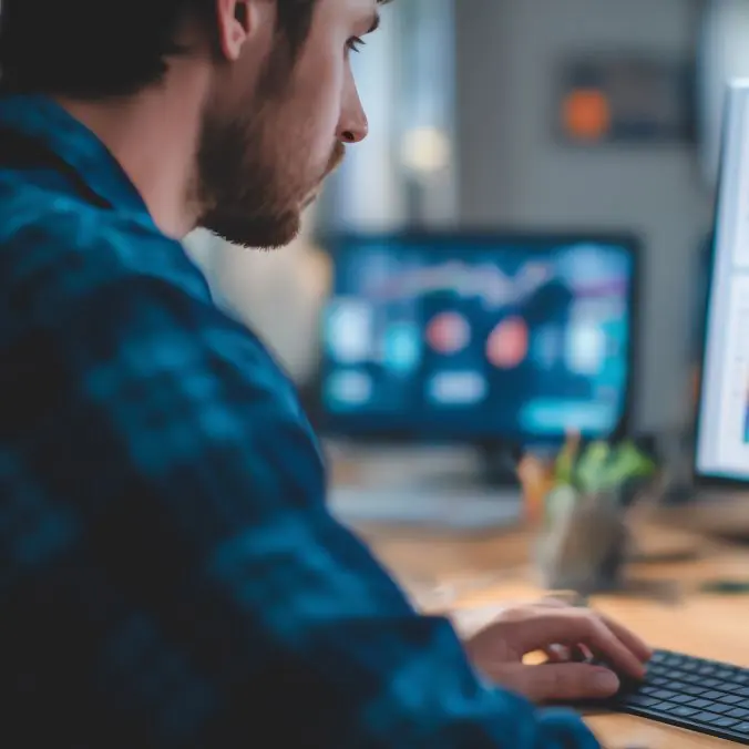 hr-medewerker die een dashboard bekijkt