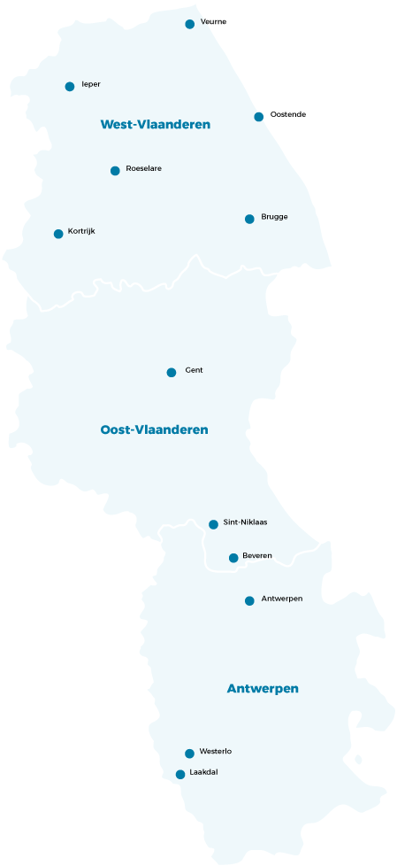 Vlaanderen drie provincies